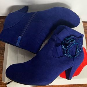 Royal Blue Booties